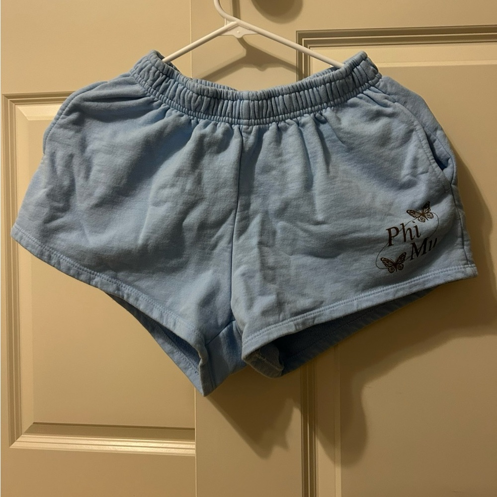 Light Blue Phi Mu Sweatshorts